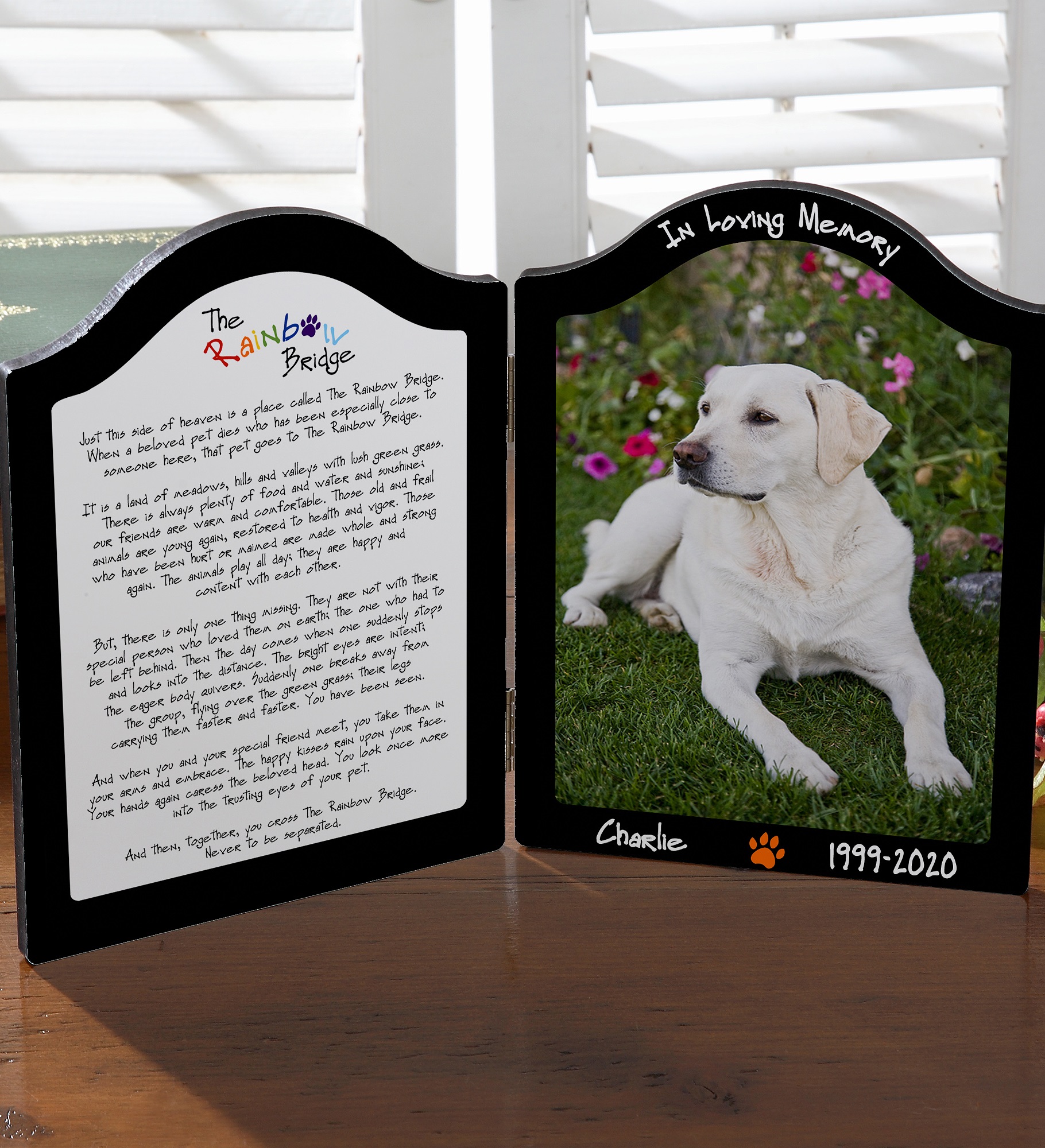 Pets In Heaven Personalized Photo Plaque